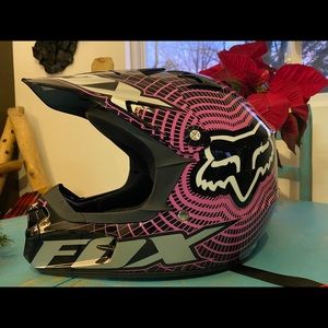 Fox Racing Pink Helmet